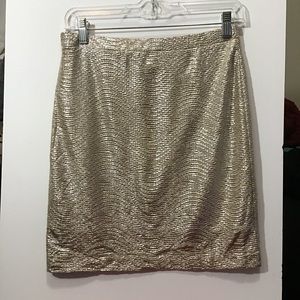 Gold Mini Skirt